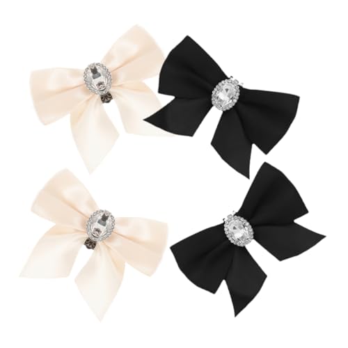 Healvian 4 STÜCKE Teiliges Dekorative Schuhclips für Frauen Abnehmbare Rhinestone Schleifen für Hochzeits und Partyschuhe Handgefertigte Schuhaccessoires für High Heels Leichte und von Healvian