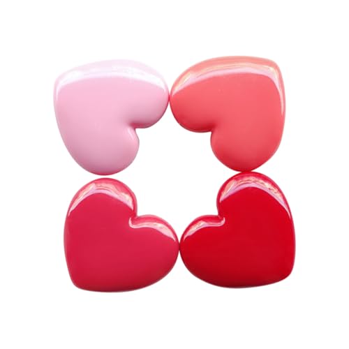 Healvian 4 STÜCKE Teiliges Herzförmiges Nachfüllbares Kosmetikbehälter Leichtes Reise Schminkkasten Für Lippenstift Lidschatten Creme Frauen Mädchen Zufällige Farbe Zufällige Farbe von Healvian