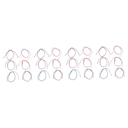 Healvian 4 Sätze Boho Fußkettchen Für Damen Teiliges Verstellbares Handgefertigtes Sommer Fußschmuck Mit Buntem Geflochtenem Design Für Strand Partys 6 Stück * 4 von Healvian