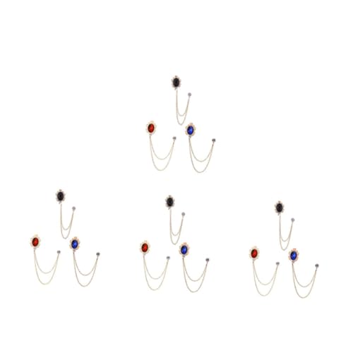 Healvian 4 Sätze Brosche Zubehör Pin Broschen Emaille Revers Männer Kragen Kette Krawatte Kette Beschichtung 3 Stück * 4 Healvian 4 Sätze Brosche Zubehör Pin Broschen Emaille Revers Männer Kragen Kette Krawatte Kette Beschichtung 3 Stück * 4 von Healvian