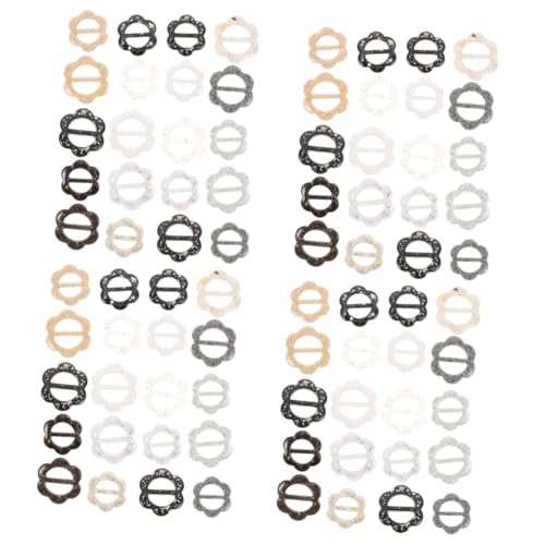 Healvian 4 Sätze Damen Schal Clip Ringe Resin Dekorative Clips Für Shirts Schals Kleidung Für Vielseitige Anwendungen 20 Stück * 4 von Healvian