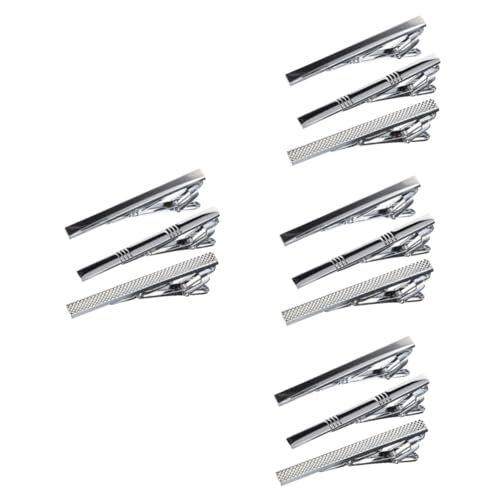Healvian 12stücke Teiliges Set Krawattenklammern Silberne Necktie Clips Für Hochzeiten Und Business-anlässe Stilvolle Accessoires Für Perfektes Für Väter Und von Healvian