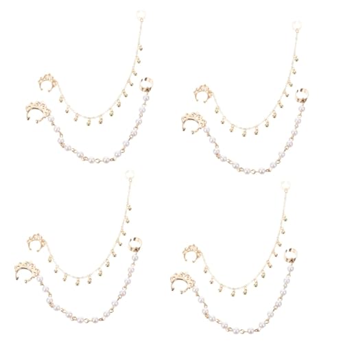 Healvian 4 Sätze Ohrringe Mit Kunstperlen Nasenclip Nasenstift Mit Kette Nasenringe Für Frauen Nase Zu Ohr Kette Schmuck Künstliche Nasenquasten Fransen Nasenringe 2 Stück * 4 Healvian 4 Sätze Ohrringe Mit Kunstperlen Nasenclip Nasenstift Mit Kette Nasenringe Für Frauen Nase Zu Ohr Kette Schmuck Künstliche Nasenquasten Fransen Nasenringe 2 Stück * 4 von Healvian