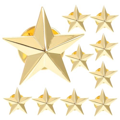 Healvian 4 Sätze Pentagramm Abzeichen Fünf Revers Stern Charme Geformter Stern Heiß Gestickter Aufnäher Aufnäher Dekorationen Party Anstecker Patriotisches Abzeichen 10 Stück * 4 von Healvian