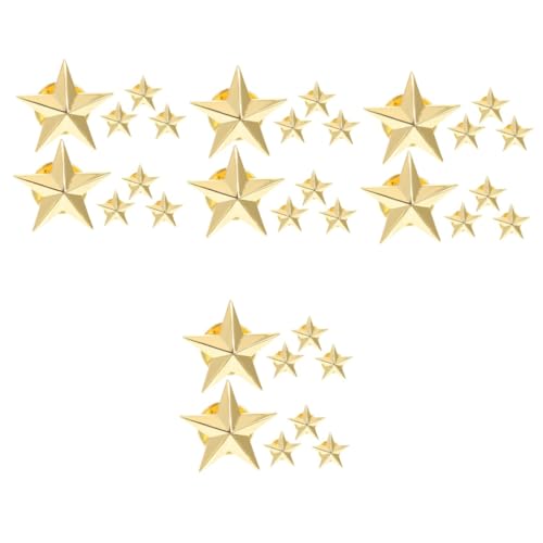 Healvian 4 Sätze Pentagramm Anstecker Anstecknadel Für Männer Weihnachtsgeschenke Anstecknadeln Für Taschendekoration Anzugbrosche Stern Anstecker Broschennadel 8 Stücke * 4 von Healvian