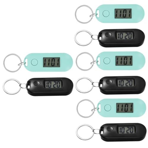 Healvian 4 Sätze Schlüsselanhänger Für Elektronische Uhren Digital Tasche Praktische Schlüsselanhängeruhren Tragbare Schlüsselanhängeruhren Stumme Uhren Plastik 2 Stücke * 4 von Healvian