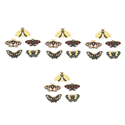 Healvian 4 Sätze Schmetterlingsbrosche Insekten Anstecknadel Insekten Anstecker Anstecker Für Rucksäcke Emaille Anstecker Schmetterlings Schal Anstecker Bekleidungs 5 Stück * 4 von Healvian