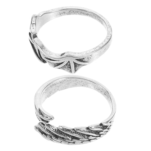 Healvian 4 Sätze Teiliges Bat Wing Verstellbarer Offener Vintage Für Dekoration Unisex Schmuck Für Und Frauen Flexibel Und 2 Stück * 4 von Healvian