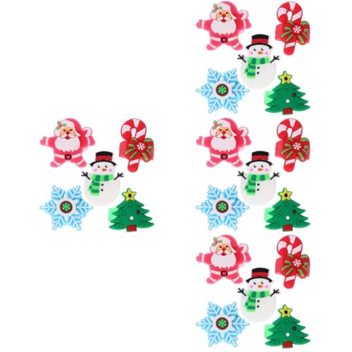 Healvian 4 Sätze Teiliges Weihnachtsfinger Ringe Für Süßes Partyzubehör Mit Weihnachtsmotiven Wie Schneeflocken Weihnachtsbaum Schneemann Und Für Weihnachtsfeiern Und 30 Stück * 4 von Healvian