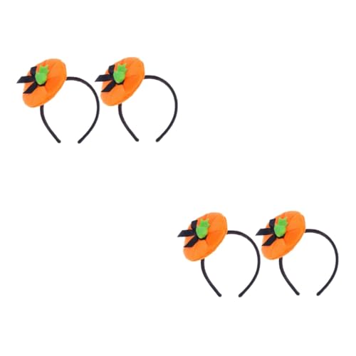 Healvian 4 Stck. Halloween Kürbis Stirnband Teilig Verstellbar Haarschmuck Kostüm Party Zubehör Ergonomisch Bequem für Halloween Cosplay Bühne von Healvian
