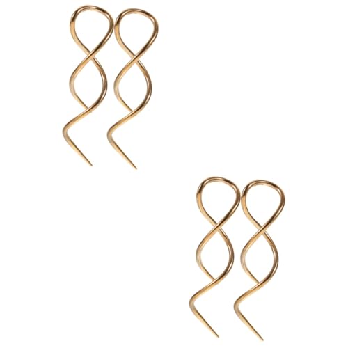 Healvian 4 Stck. Spiral Ohrhänger für Frauen Minimalistische Ohrringe mit Elegantem Design für als zu Besonderen Anlässen von Healvian
