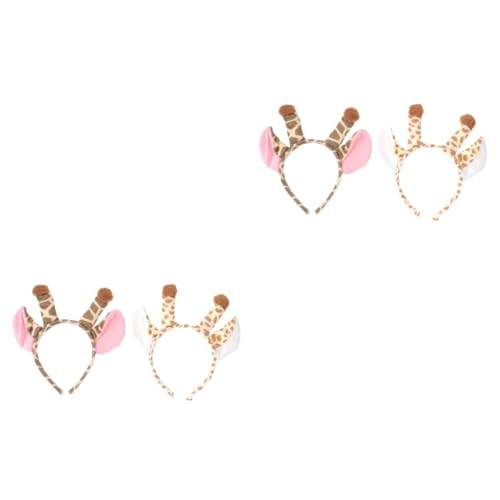 Healvian 4 Stck. Teiliges Giraffen und Kuh Haarreif Tierkostüm Kopfschmuck für Halloween Weihnachten Karneval mit Geweih Design Bequem Langlebig Geeignet für Party Cosplay und Erwachsene Healvian 4 Stck. Teiliges Giraffen und Kuh Haarreif Tierkostüm Kopfschmuck für Halloween Weihnachten Karneval mit Geweih Design Bequem Langlebig Geeignet für Party Cosplay und Erwachsene von Healvian