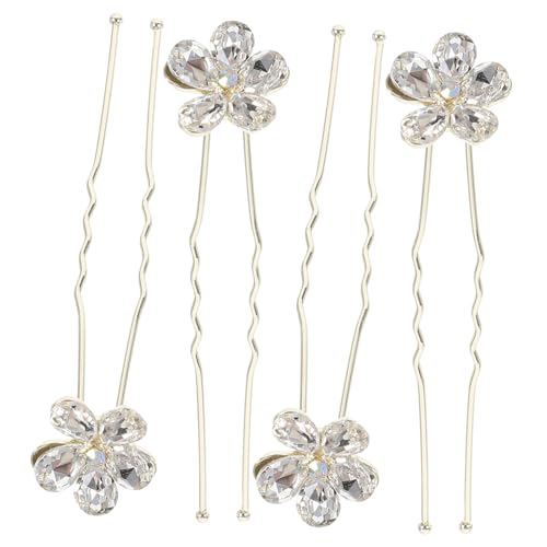 Healvian 4 Stck. Teiliges U Förmiges Haarnadel mit Blumen und Funkelnden Strasssteinen Eleganter Brautschmuck für Hochzeit Passend für Verschiedene Frisuren und Haarfarben Healvian 4 Stck. Teiliges U Förmiges Haarnadel mit Blumen und Funkelnden Strasssteinen Eleganter Brautschmuck für Hochzeit Passend für Verschiedene Frisuren und Haarfarben von Healvian