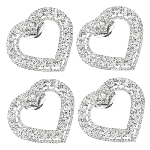 Healvian 4 Stück Abnehmbare Strass Schnallen für Damen Hochzeits und Party Schuhaccessoires für Hohe Absätze Healvian 4 Stück Abnehmbare Strass Schnallen für Damen Hochzeits und Party Schuhaccessoires für Hohe Absätze von Healvian