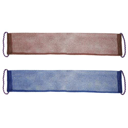 Healvian 4 Stücke Peeling Badetuch Extra Langes Nylon Duschreiniger für Badewanne Hautfreundlich mit Kordelzug für Männer und für Körperreinigung von Healvian