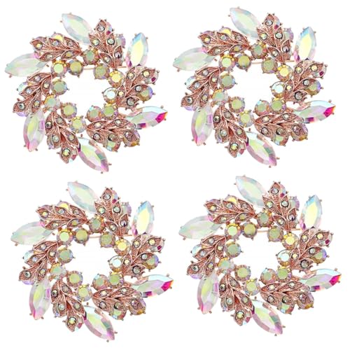 Healvian 4 Stück Ansteckbrosche Vintage Hochzeitsbroschen Brosche Anhängernadel Freund Brautjungfern-Partyschmuck Zu Sei Anstecknadel für Hüte Broschen für Frauen Legierung von Healvian