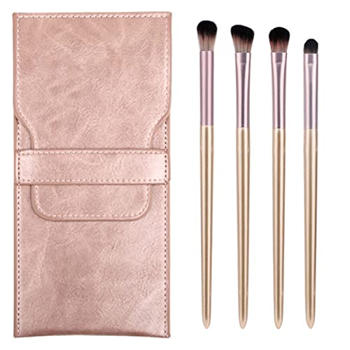 Healvian 4 Stück Augen Make Up Set Teiliges Tragbares Lidschatten Pinselset für Präzise Anwendung für von Make Up und Anfänger Langanhaltend Leicht zu Reinigen zur Haut von Healvian