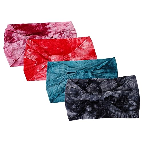 Healvian 4stücke Bohemian Stirnbänder Für Yoga Sport Und Alltag Geknotete Damen-haarbänder in Leuchtenden Farben Bequem Und Passend Für Verschiedene Anlässe von Healvian