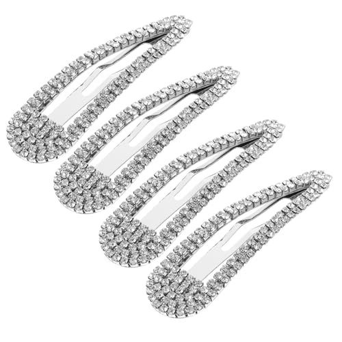 Healvian 4 Stück Bling Haarspangen mit Strass Dekorative Haarklammern für Damen Sicherer für Langlebige Haarclips für von Healvian