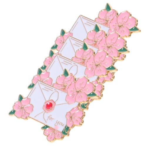 Healvian 4stücke Blumenbrosche Aus Metalllegierung Für Damen Dekorative Anstecknadeln Mit Blumenmuster Modische Broschen Für Kleidung Und Rucksack-accessoires von Healvian