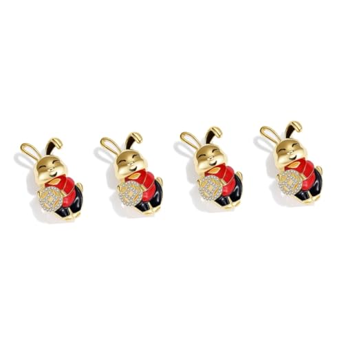 Healvian 4 Stück Brosche Zubehör Liebe Brosche süße Tierbrosche Brosche Corsage Hasenstift Chinesisches Jahr-Kaninchen Brosche Reversnadel Tier Brosche Dame Brosche Zirkon Healvian 4 Stück Brosche Zubehör Liebe Brosche süße Tierbrosche Brosche Corsage Hasenstift Chinesisches Jahr-Kaninchen Brosche Reversnadel Tier Brosche Dame Brosche Zirkon von Healvian