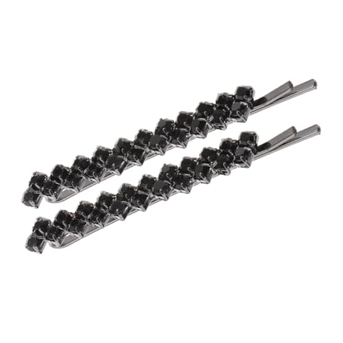 Healvian Strass-haarspange Haarspange Haarspangen Aus Metall mit Kristallen für Frauen und Mädchen für Hochzeit Party Schwarz 2 Stück Healvian Strass-haarspange Haarspange Haarspangen Aus Metall mit Kristallen für Frauen und Mädchen für Hochzeit Party Schwarz 2 Stück von Healvian
