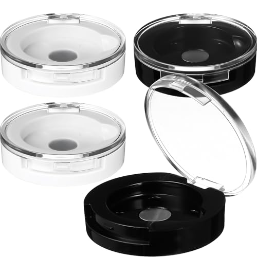 Healvian 4 Stück Einfarbige Lidschattenboxen, Nachfüllbare Leere Lidschattenpalette, Lidschatten-unterverpackungsbehälter von Healvian