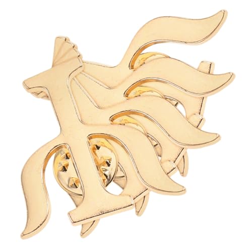 Healvian 4 Stück Elegante Psychologen broschen aus Retro legierung Stilvolle Buchstaben Symbol anstecknadeln für Damen und Herren Vielseitig für Anzüge Taschen und Mäntel Dezentes Design von Healvian