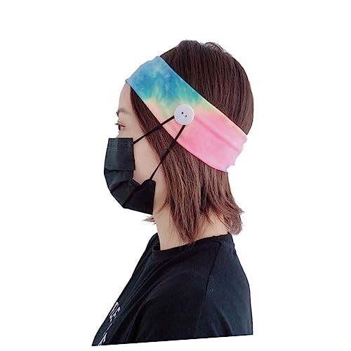 Healvian 4stücke Haarband Stirnband Fitness-haarband Laufhaarband Stoff Atmungsaktiv Ohrenschutzmaske Sport Outdoor Rosa Rosa Blau Rosé Rot Blau Gelb Kopfband Kombinierbar Yoga von Healvian