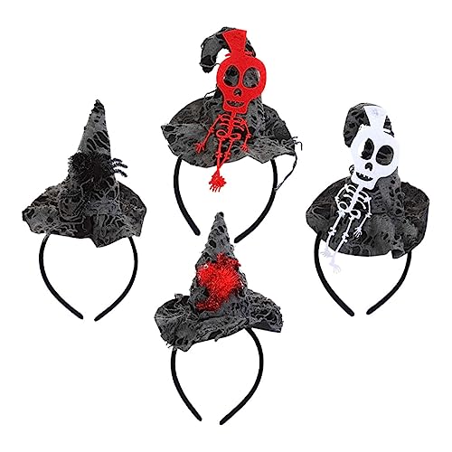 Healvian 4 Stück Haarband Halloween-haarreifen Kopfschmuck in Hutform Dekorative Requisiten Healvian 4 Stück Haarband Halloween-haarreifen Kopfschmuck in Hutform Dekorative Requisiten von Healvian