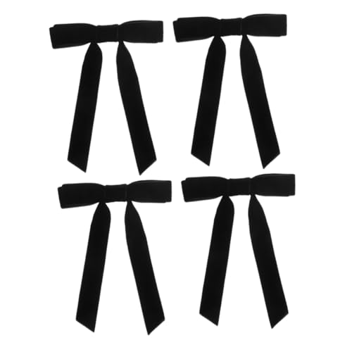 Healvian 4stücke Schleifen-accessoires Für Damen Aus Velours Süße Haar-accessoires Lange Haarschleifen Für Mädchen Schleifenbänder Fürs Haar Haarbänder Für Damen Und Mädchen von Healvian