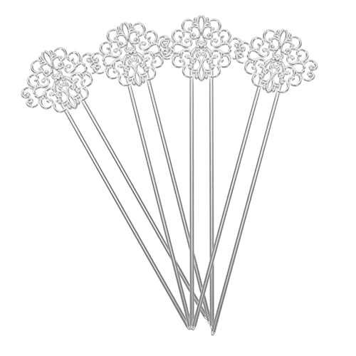 Healvian 4stücke Vintage Haar Gabeln Metall Haarstäbchen Für Frauen Mädchen Haar Dutt Gabeln Haarstäbe Dekorative von Healvian