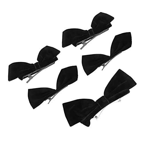 Healvian 4 Stück Haarspange Mit Samtschleife Französische U Schleifen Accessoire Haarnadel Dekorativer Haarschmuck Für Mädchen Haarnadel Für Damen Eleganter Haarschmuck von Healvian