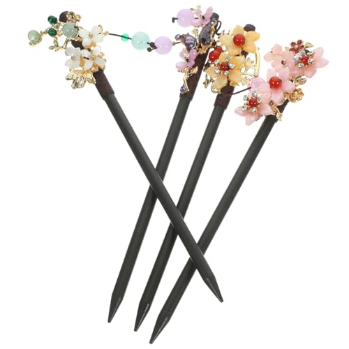 Healvian 4stücke Vintage Haarstäbe Im Chinesischen Stil Haarstäbchen Blumen Haarstäbe Dekorative Haarstäbchen Für Mädchen Und Frauen Haarschmuck Chinesische von Healvian