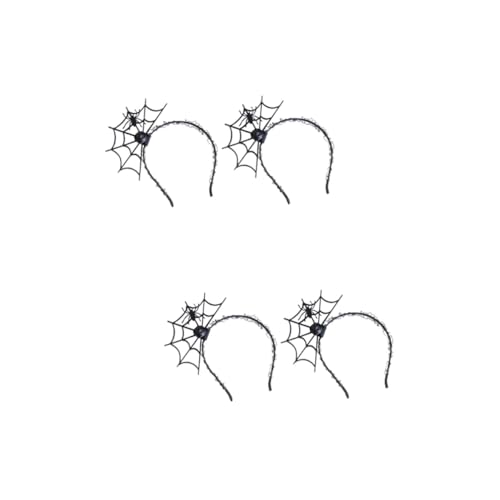 Healvian 4 Stück Halloween Haarreifen Spider Web Haarschmuck Cosplay Kopfband Damen Schwarz Leicht Langlebig für Party Festival Fasching Kostüm Zubehör Healvian 4 Stück Halloween Haarreifen Spider Web Haarschmuck Cosplay Kopfband Damen Schwarz Leicht Langlebig für Party Festival Fasching Kostüm Zubehör von Healvian