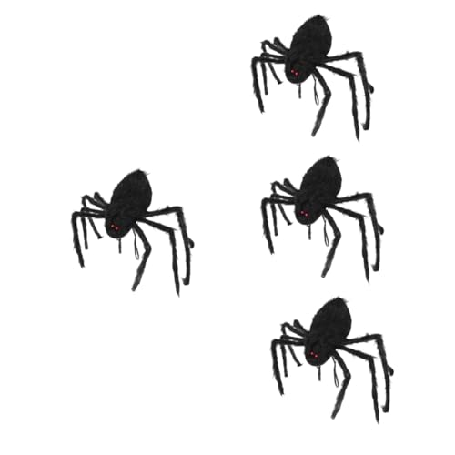 Healvian 4 Stück Halloween Rucksack Spider Plush Verstellbare Elastische Leichtes Weiches Material Praktische Tasche für Süßigkeiten Schwarze Gruselige Halloween Deko für Jungen und Mädchen Healvian 4 Stück Halloween Rucksack Spider Plush Verstellbare Elastische Leichtes Weiches Material Praktische Tasche für Süßigkeiten Schwarze Gruselige Halloween Deko für Jungen und Mädchen von Healvian