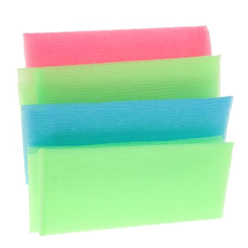 Healvian 4stücke Nylon Peeling Badetuch Duschwaschlappen Für Körper Weich Schnell Trocknend Für Reisen Gemischte Farben von Healvian