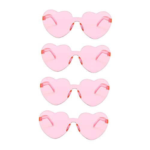 Healvian 4 Stück Herzförmige Sonnenbrille Rahmenlose Damenbrille für Uv Schutz für Strand Reisen und Freizeitaktivitäten Healvian 4 Stück Herzförmige Sonnenbrille Rahmenlose Damenbrille für Uv Schutz für Strand Reisen und Freizeitaktivitäten von Healvian
