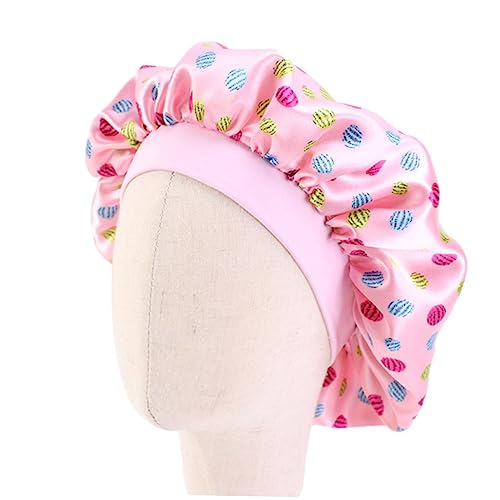 Healvian 4 Stück Kinder-schlafmütze Nackenschutz Satin-haube Für Kinder Elastischer Rand Und Bequem Für Zuhause Schlafen Weiß/beige von Healvian