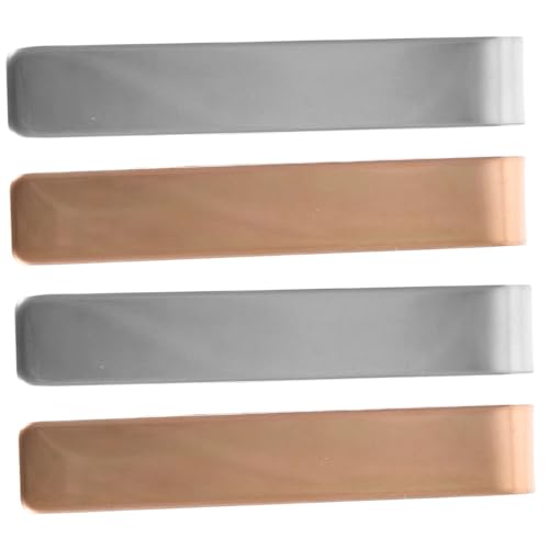 Healvian 4 Stück Krawattenklammer Bürokartenhalter Manschettenknöpfe Hochzeitskrawattenklammer Schmale Geldklammer Metallkartenhalter Stilvolle von Healvian