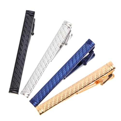 Healvian 4 Stück Krawattenklammern Herren Kupfer Tie Clips Business Klassisch Robust Vielseitig für Anzug Hemden Alltag und Festliche Anlässe Geeignet Healvian 4 Stück Krawattenklammern Herren Kupfer Tie Clips Business Klassisch Robust Vielseitig für Anzug Hemden Alltag und Festliche Anlässe Geeignet von Healvian
