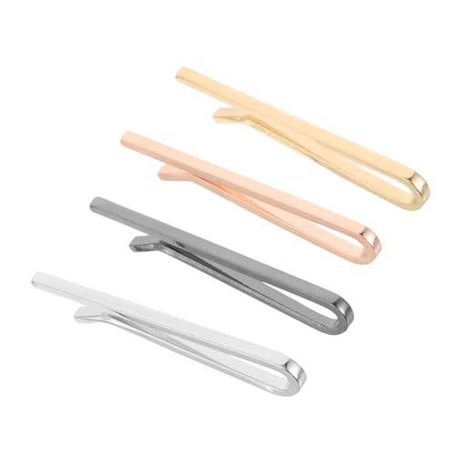Healvian 4stücke Krawattenklammern Für Herren Aus Massivem Messing Krawattenhalter Mit Klammern Modische Krawattenzubehör-halter Für Anzüge Schal-verschluss Für Meetings Und Partys in von Healvian