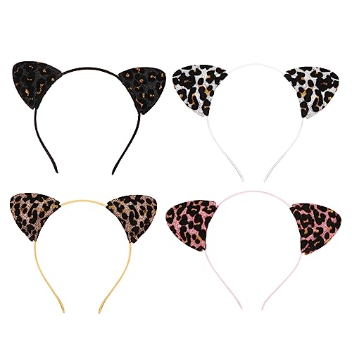 Healvian 4stücke Katzenohren-haarband Im Leopard-stil Tier-stirnband Für Party Haar-accessoire Mit Katzenohren Für Festivals Und Kostümpartys Healvian 4stücke Katzenohren-haarband Im Leopard-stil Tier-stirnband Für Party Haar-accessoire Mit Katzenohren Für Festivals Und Kostümpartys von Healvian