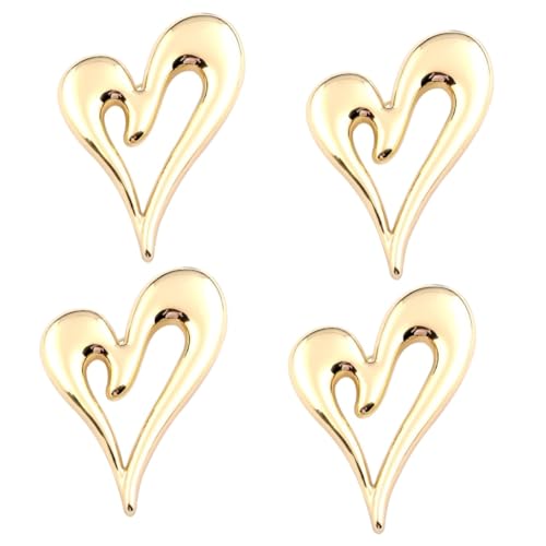 Healvian 4 Stück Liebes Anstecknadeln Boutonniere Anstecknadeln Herz Brosche Valentinstag Anstecknadel Schmuck Für Frauen Herz Broschen Damen Broschen Schmuck von Healvian