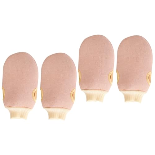 Healvian 4 Stück Massagehandschuh Für Den Rücken Badetuch Peeling-handschuhe Körperwäscher Duschhandschuhe Handschuhartige Waschhandtücher Körperpeeling-handschuh Ein Bad Nehmen Badebürste von Healvian