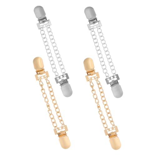 Healvian 4 Stück Modebewusste Strickjacken Clips Metall Schalklammern Damen Cardigan Verschluss Elegant für Kleider und Schals Sicherer Halt Figurbetontes Design Tragbar und Vielseitig von Healvian