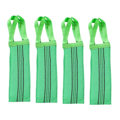 Healvian 4 Stück Peeling Badetuch Langes Doppelseitiges Dusch Handtuch für Körperreinigung Sanftes Effektives Peeling und Hautreinigung für Rücken und Ganzkörperpflege von Healvian