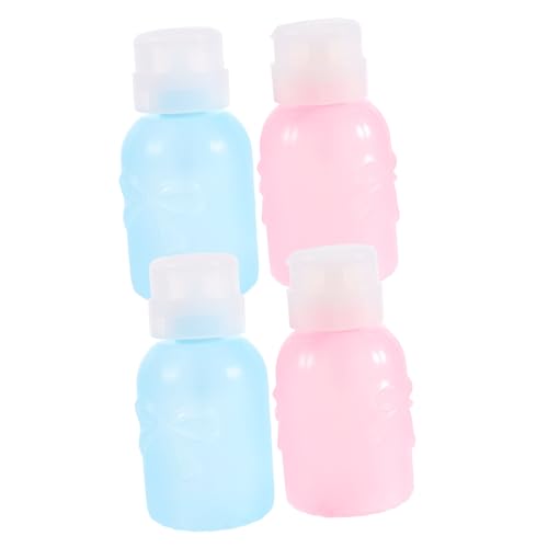 Healvian 4stücke Pumpflaschen Für Nagellackentferner Nachfüllbar Auslaufsicher Reisen Flüssigkeitsbehälter Geeignet Für Make-up-entferner von Healvian