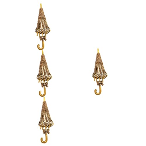 Healvian 4 Stück Regenschirm Brosche für Kleidung Anstecknadel Stilvollem Design für Anzüge Schals Hüte Perfektes Accessoire für Besondere Anlässe Tägliches von Healvian