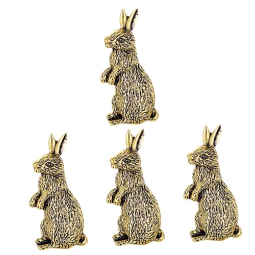 Healvian 4 Stück Retro Kaninchen Brosche für Damen Anstecknadel Tier Brosche Dekorative Kleidung Accessoire für zu Ostern Besonderen Anlässen Einfache Befestigung für Jacken Schals Hüte von Healvian